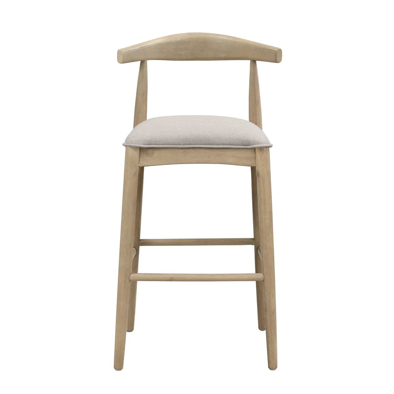 Bar Stool in Pebble Fabric (Set of 2) by HouseOfZazla