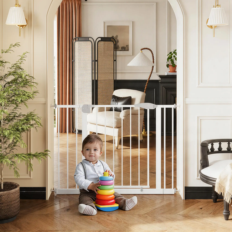 2 Pack 29.5-44.1" Wide Baby Gate for Stairs and Doorways by HouseOfZazla