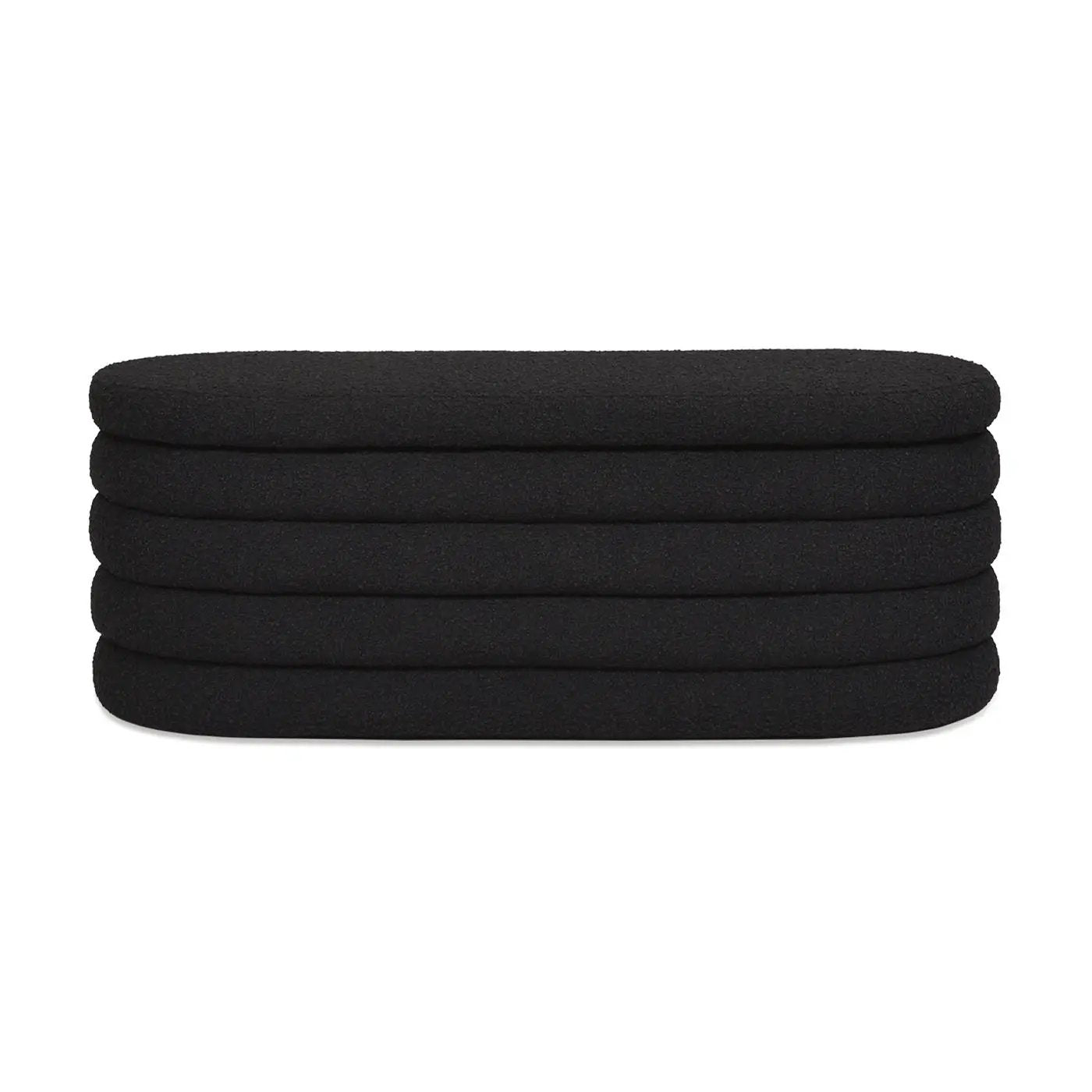 Fuji - Upholstered Oval Storage Bench by HouseOfZazla