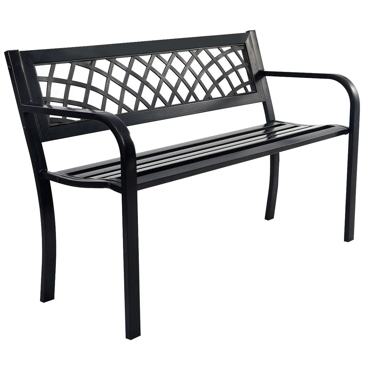 Bench Deck with Steel Frame for outdoor by DirectDeals