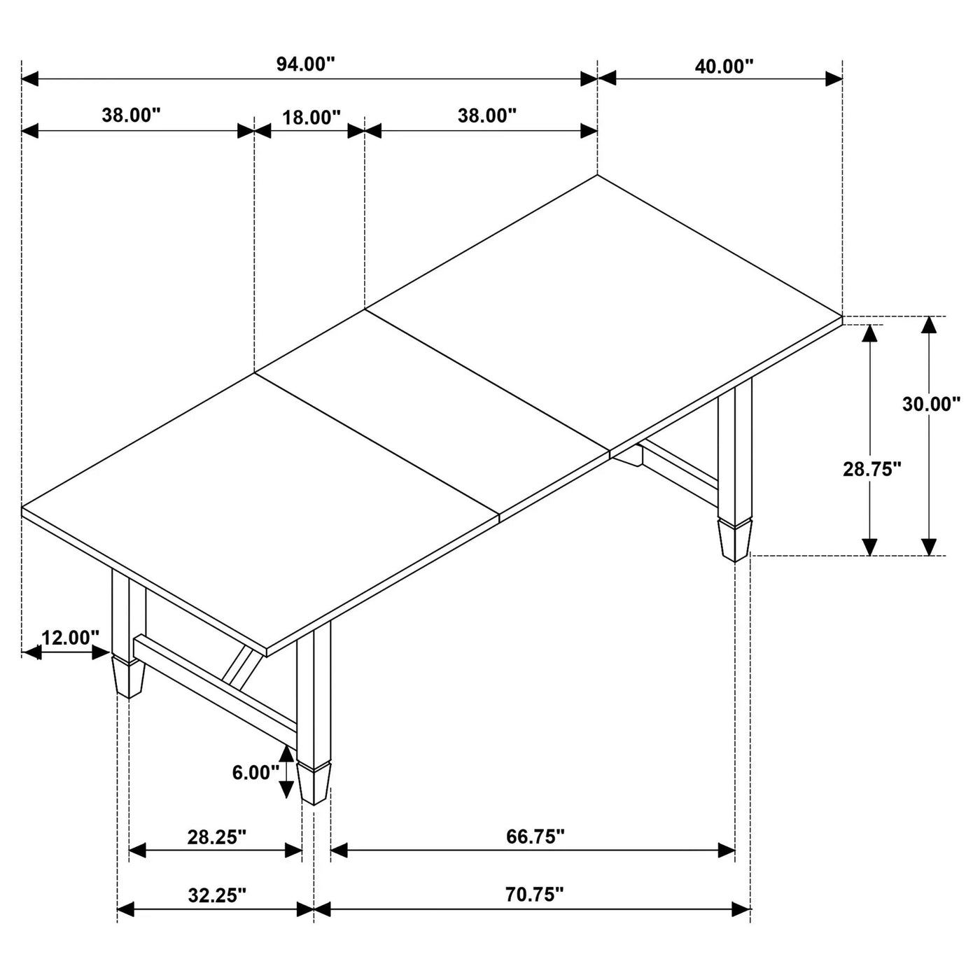 Jamie - Rectangular Dining Table Set by HouseOfZazla