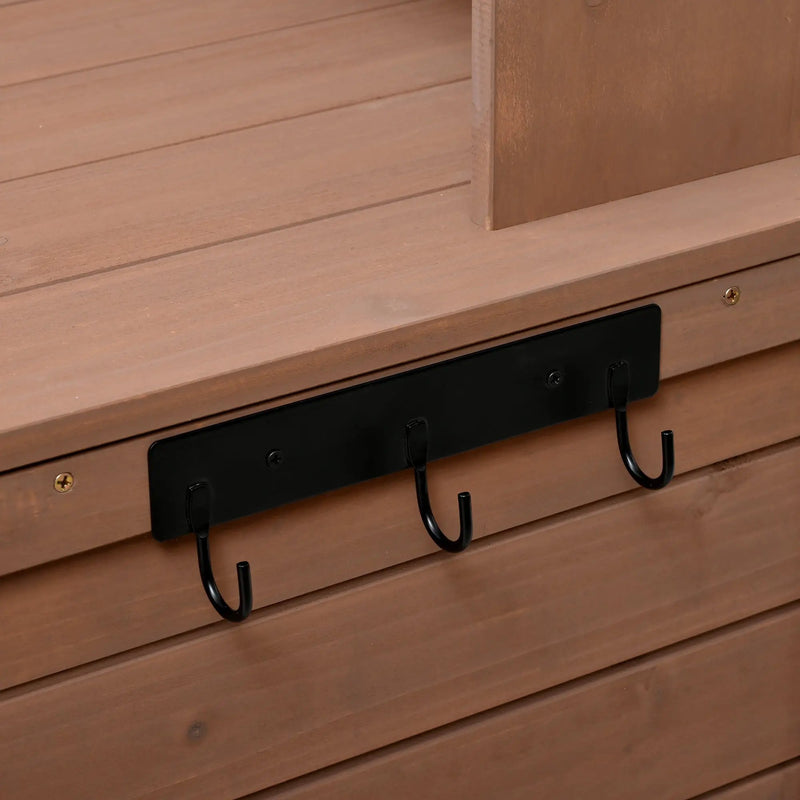 Topmax 65.7'' Tall Garden Potting Bench Table with Hutch by HouseOfZazla