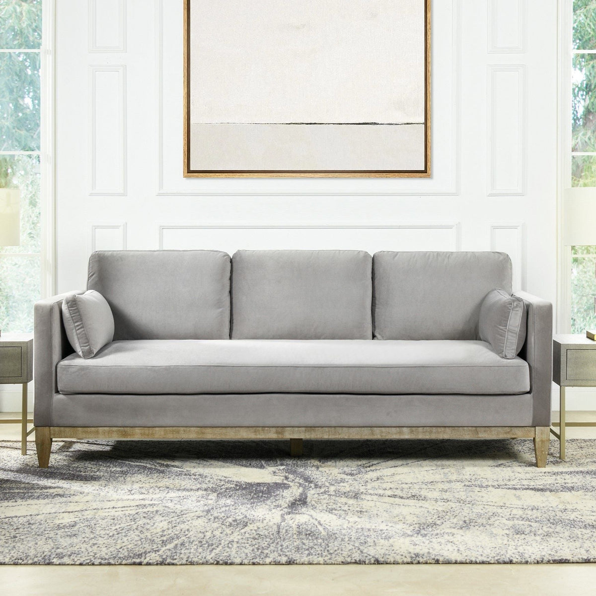 Modern Farmhouse Sofa with Performance Upholstery - Multiple Colors, photo 2 of 40