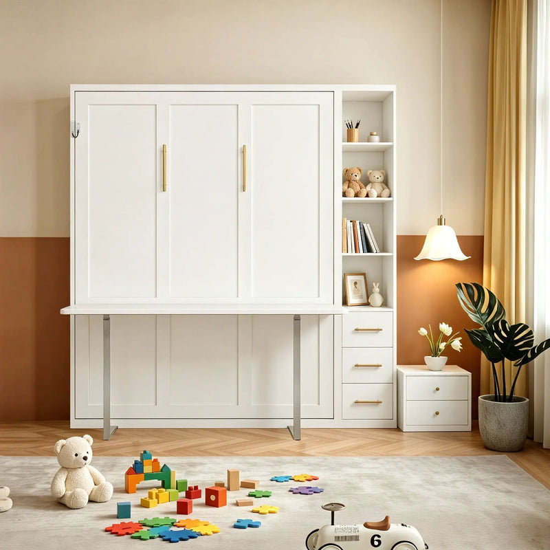 Folding Vertical Murphy Wall Bed by HouseOfZazla