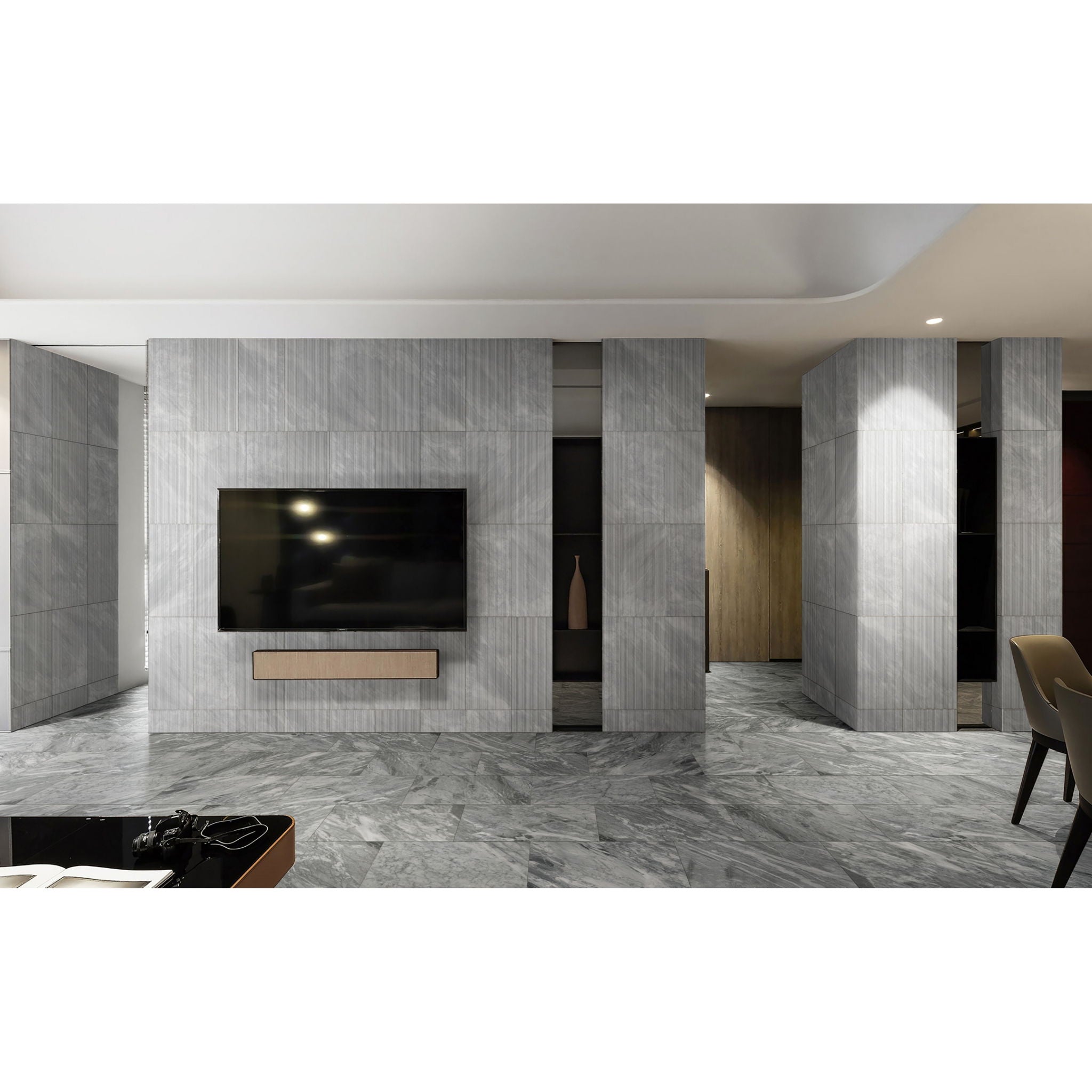 Textured Finished, 3D Tiles For Wall Decoration (Set of 4) by HouseOfZazla
