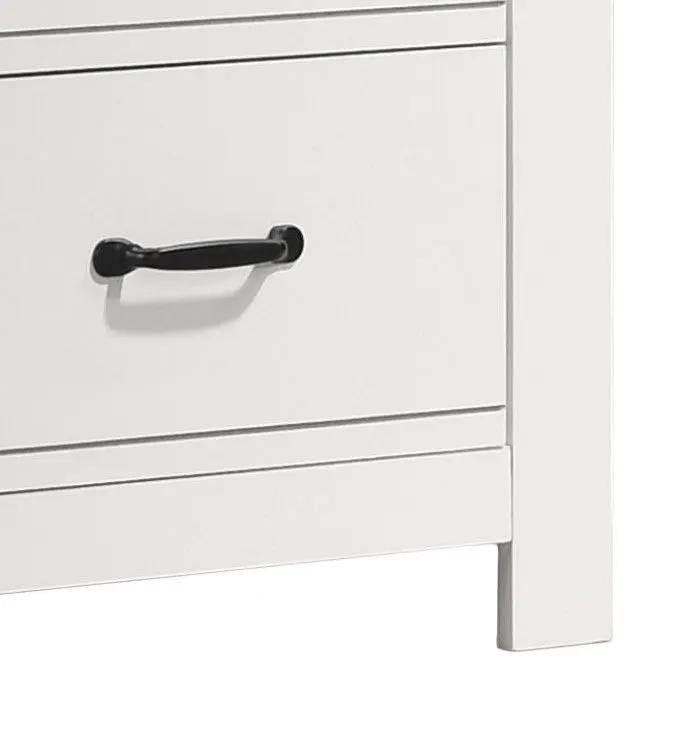Cassini - 2 Drawer Nightstand Bedside Table - White by HouseOfZazla