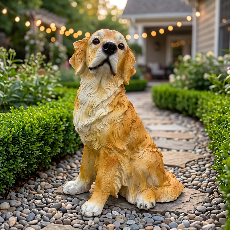Golden Retriever Garden Statue by HouseOfZazla