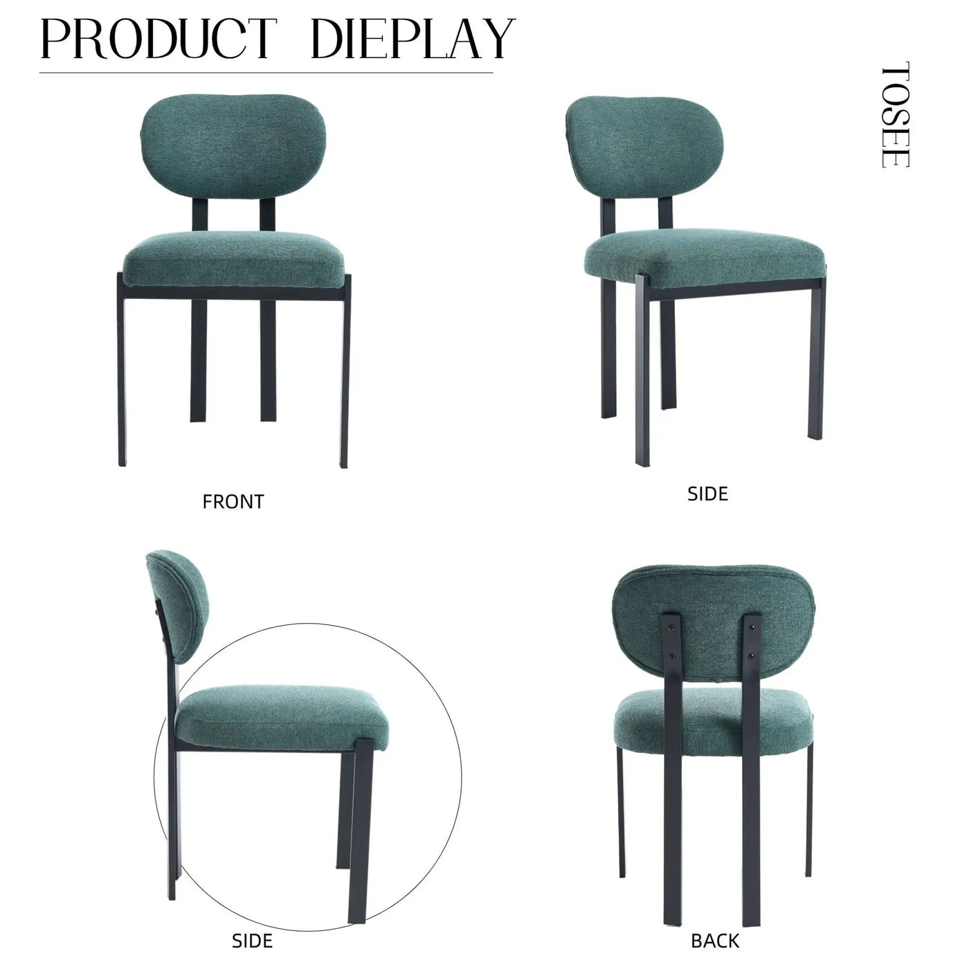 Dining Armless Chairs (Set of 2) by HouseOfZazla