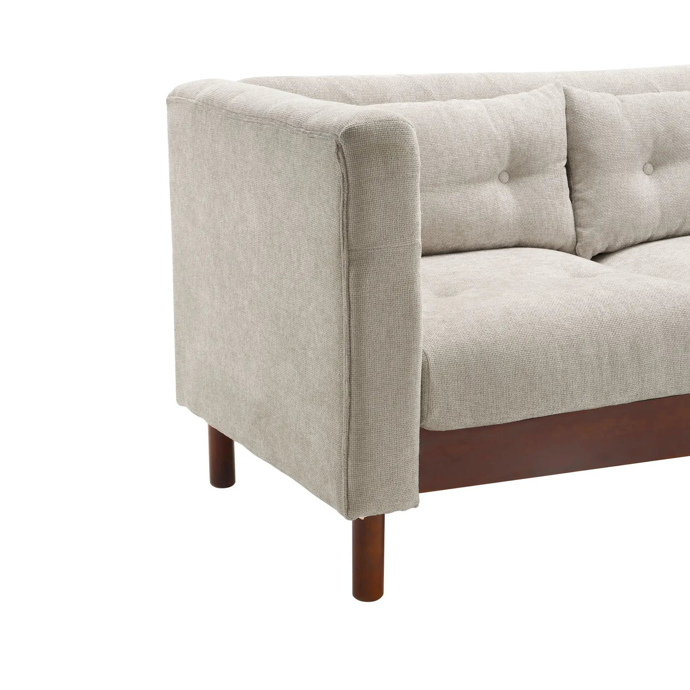 Upholstered Sofa Modern 3 Seater Sofa Couch With Tufted Design For Living Room by HouseOfZazla