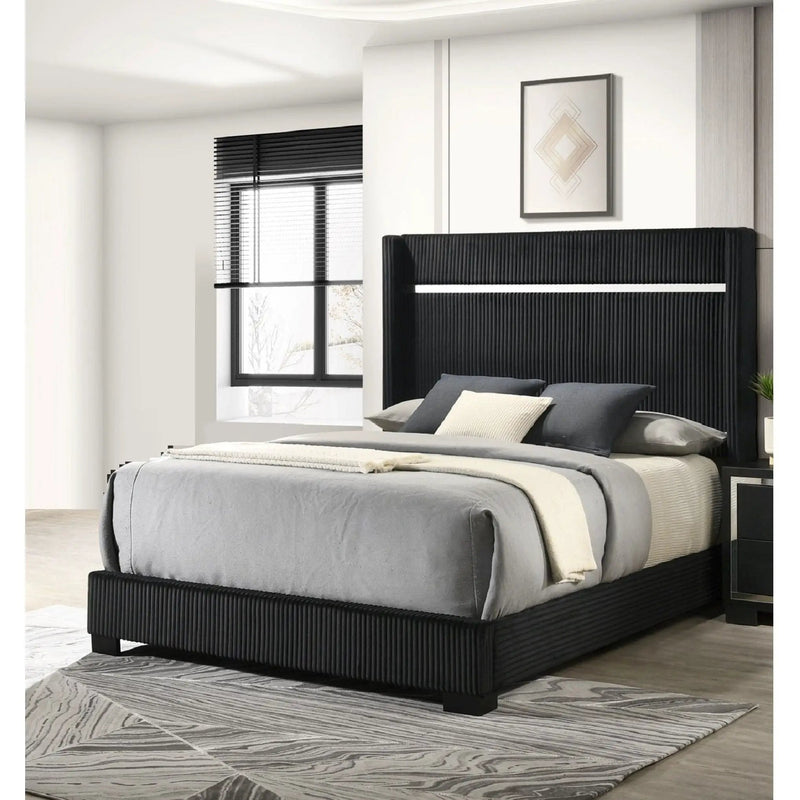 Contemporary Upholstered Bed by Unique Piece Furniture