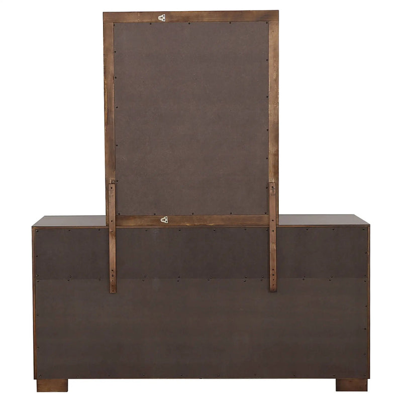 Jessica 6-drawer Dresser with Mirror Cappuccino by Unique Piece Furniture