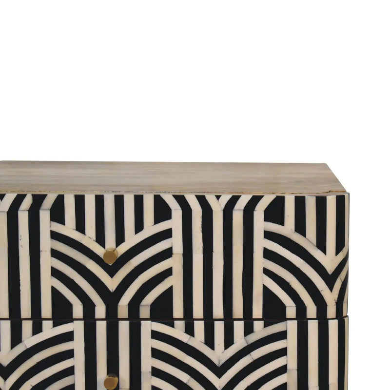 Edessa Bone Inlay Bedside by Unique Piece Furniture