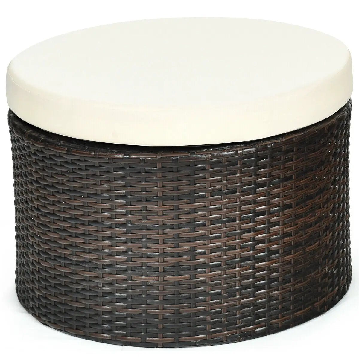 Patio Round Daybed Rattan Furniture Sets with Canopy by DirectDeals