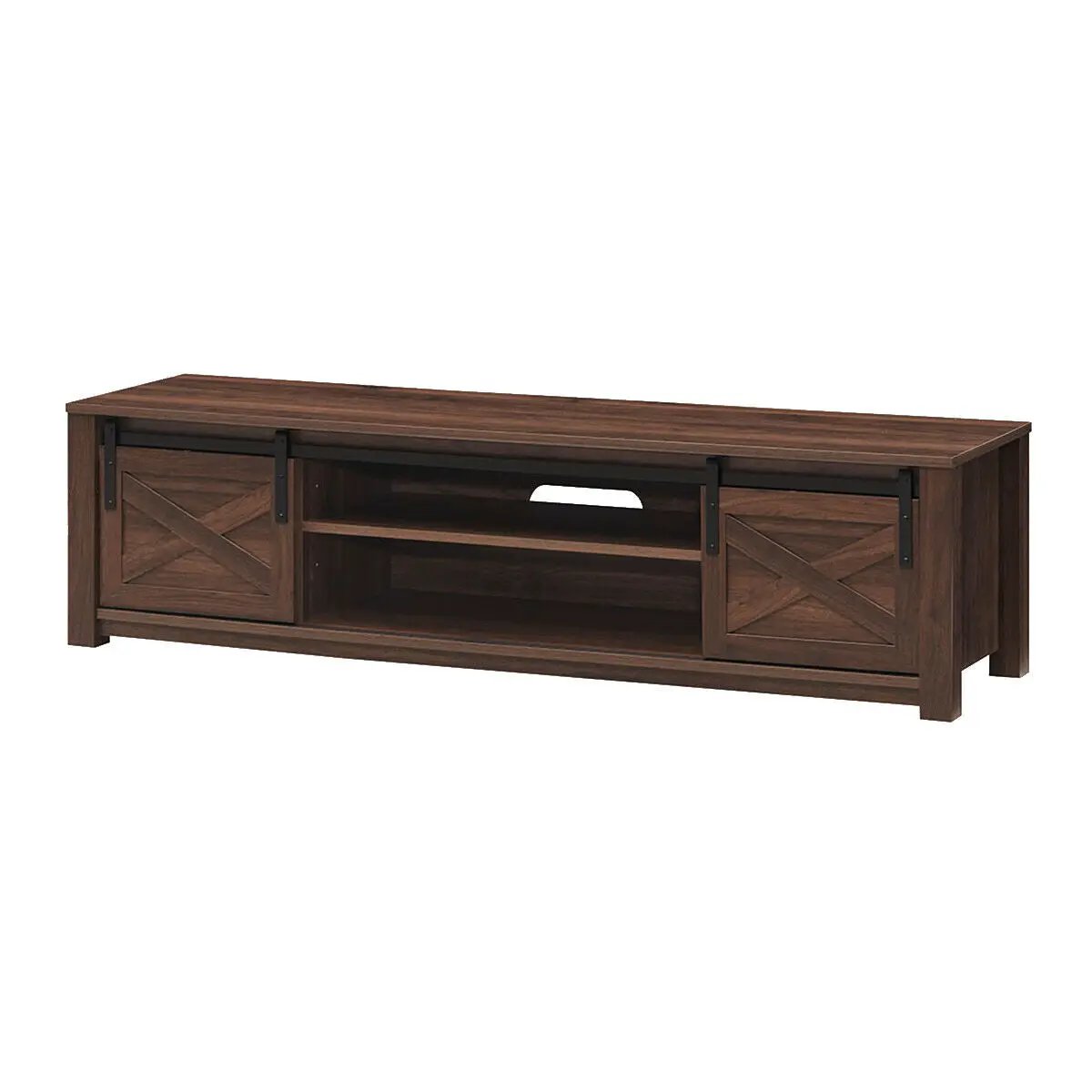 65 Inch Flat Sliding Barn Door TV Stand by DirectDeals