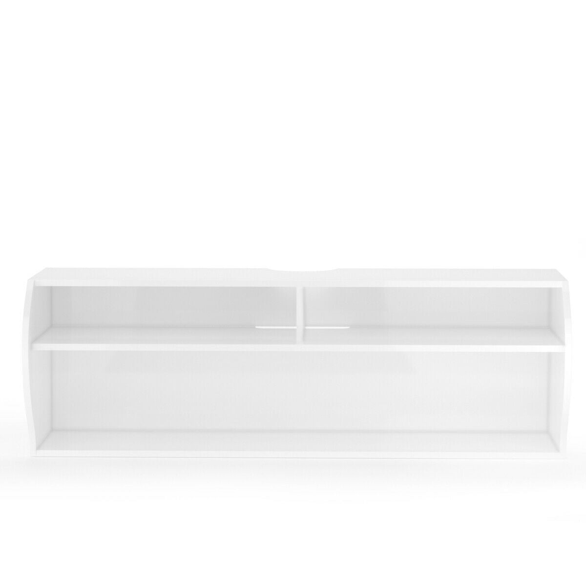 48.5 Inch 2 Tier Modern Wall Mounted Hanging Floating Shelf by DirectDeals