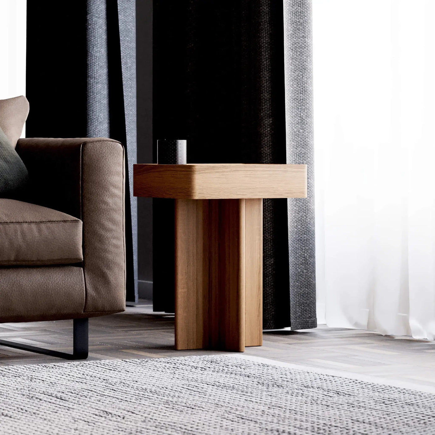 THE LENS - side table by VARBROS