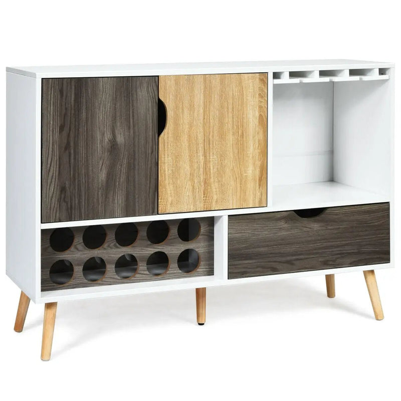 Mid-Century Buffet Sideboard Wooden Storage Cabinet by DirectDeals