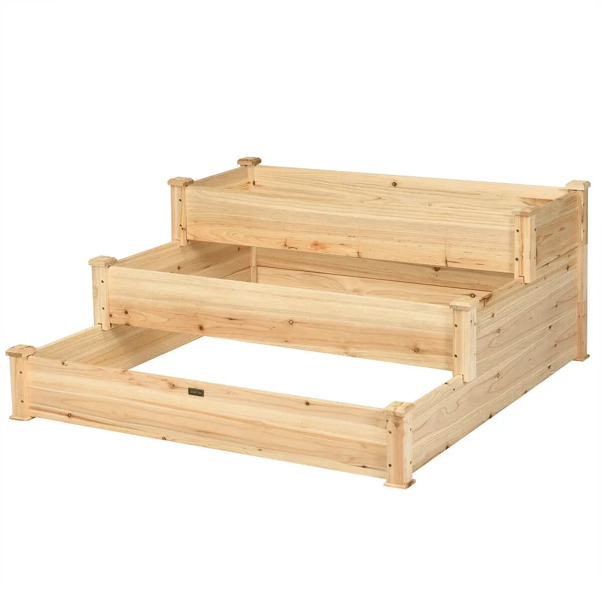 3 Tier Elevated Wooden Vegetable Garden Bed by DirectDeals
