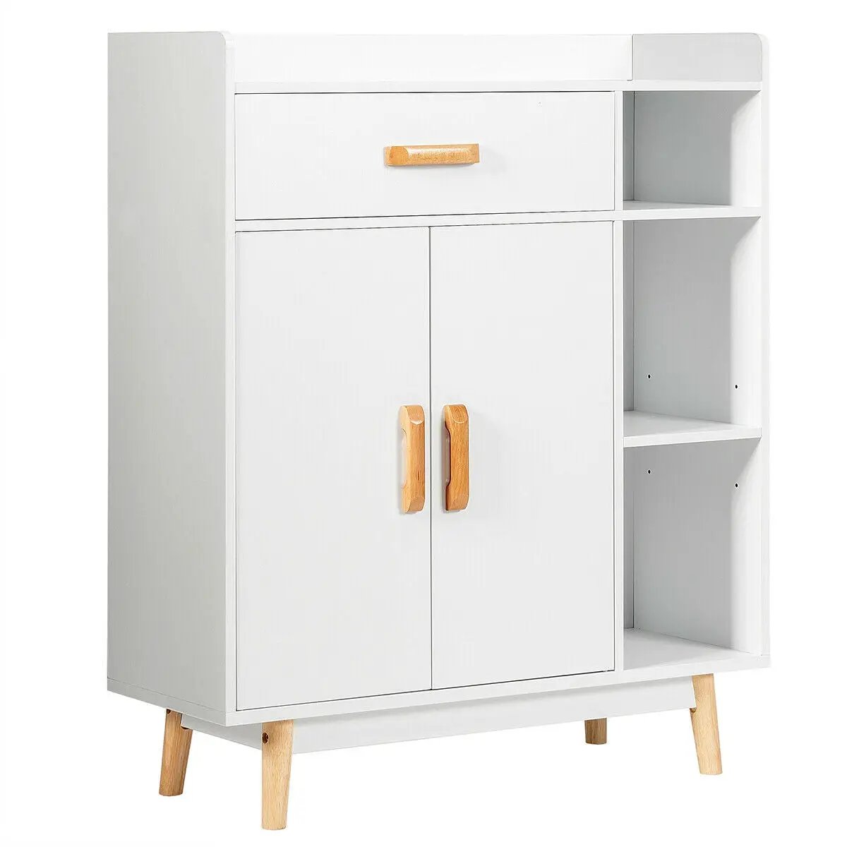Floor Storage Cabinet Free Standing Cupboard Chest by DirectDeals