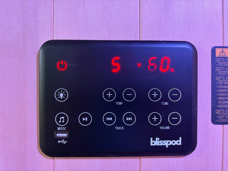 Blisspod | Milano | Full Spectrum Sauna | Canadian Hemlock Wood | Ultra Low EMF | 5 Far Infrared & 1 Red Glass Heater | Chromotherapy | Upto 2 Person, photo 12 of 15