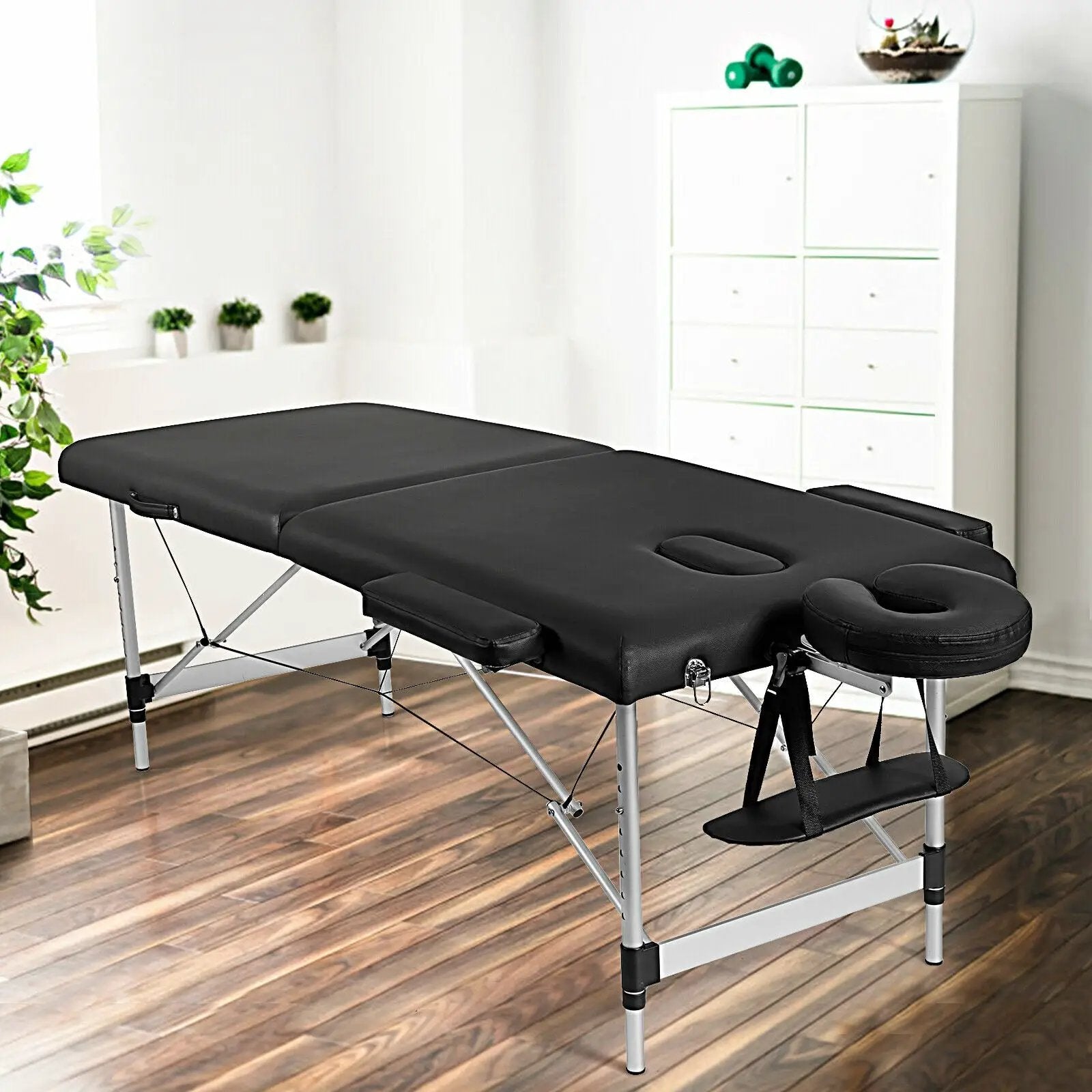 84 Inch L Portable Adjustable Massage Bed with Carry Case for Facial Salon Spa by DirectDeals