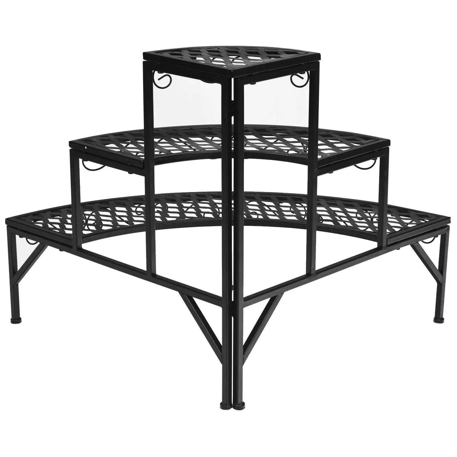 3 Tier Metal Corner Plant Display Rack by DirectDeals