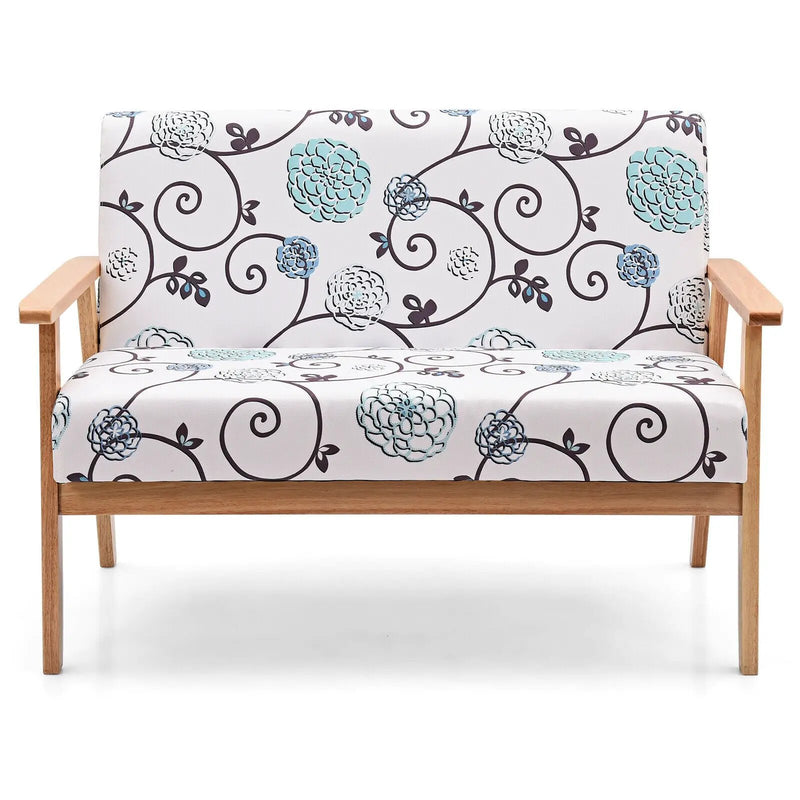 Modern Fabric Loveseat Sofa Couch Upholstered 2-Seat Armchair by DirectDeals