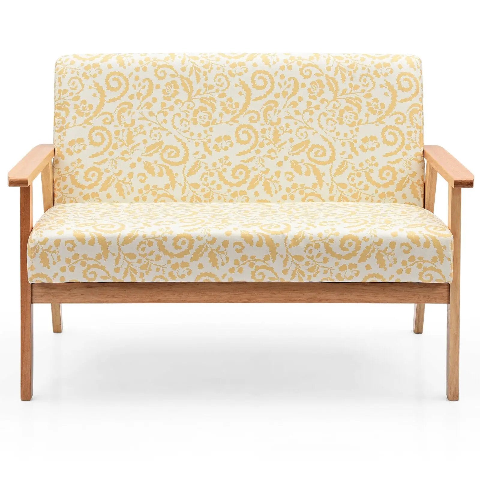 Modern Fabric Loveseat Sofa Couch Upholstered 2-Seat Armchair by DirectDeals