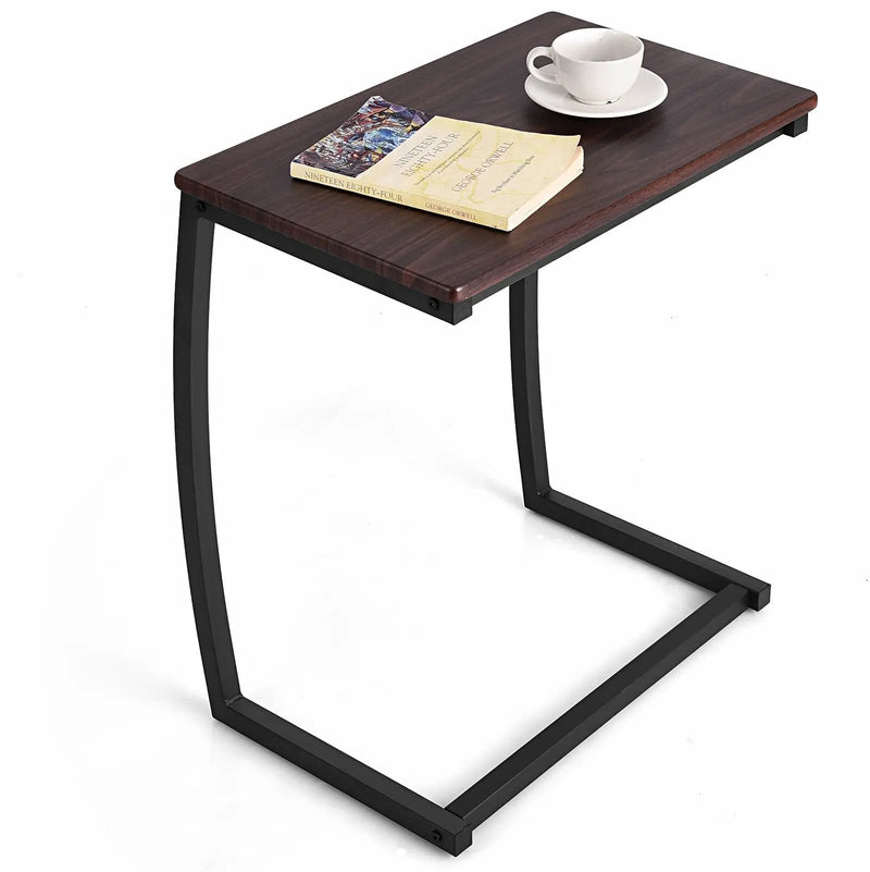 Steel Frame C-shaped Sofa Side End Table-Coffee by DirectDeals