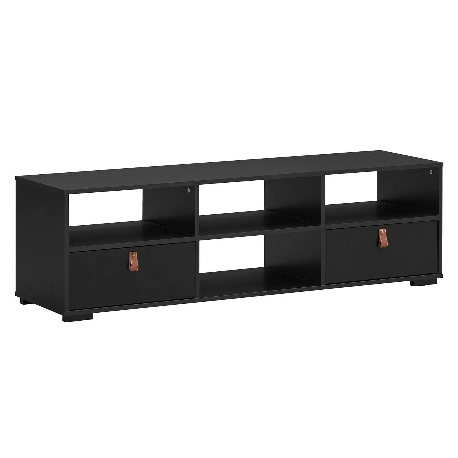 TV Stand Entertainment Media Center Console for TV's up to 60 Inch with Drawers Walnut by DirectDeals