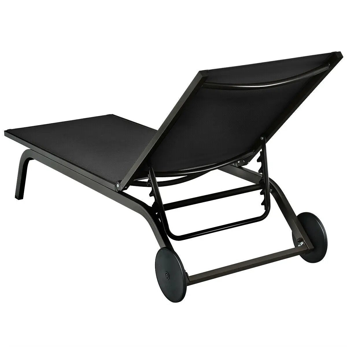 Aluminum Fabric Outdoor Patio Lounge Chair with Adjustable Reclining by DirectDeals