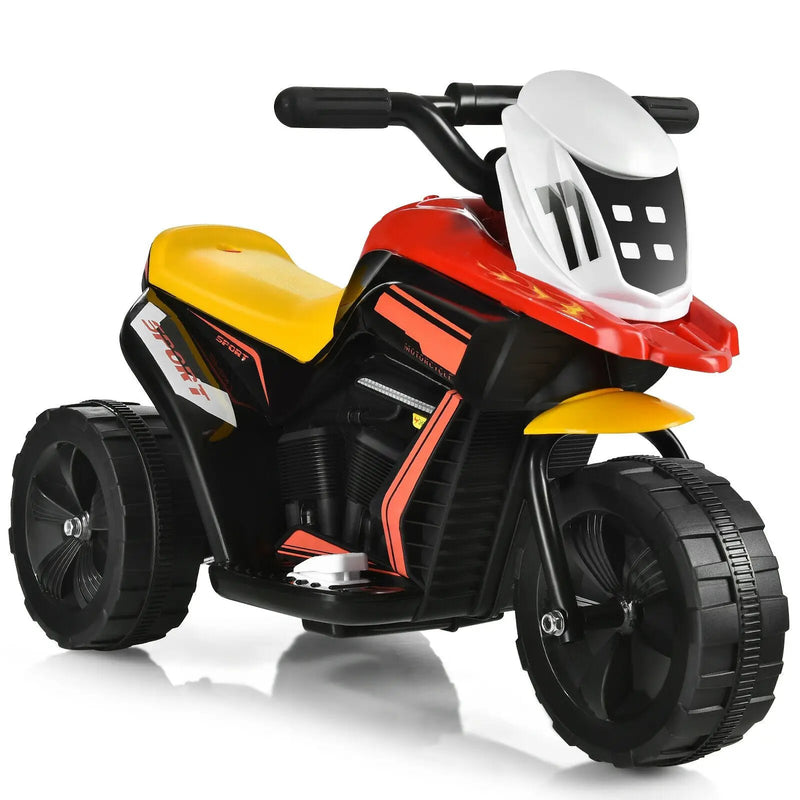 6V 3-Wheel Electric Ride-On Toy Motorcycle Trike with Music and Horn by DirectDeals