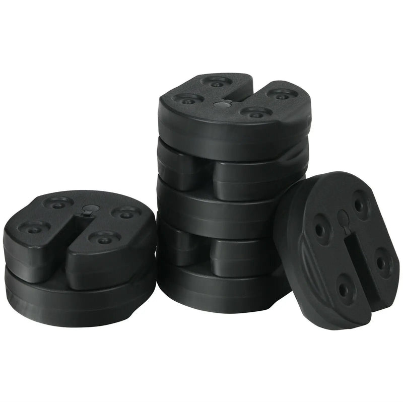 Set of 8 Canopy Weights 40lbs Weight Plate Kit with No-Pinch Design by DirectDeals