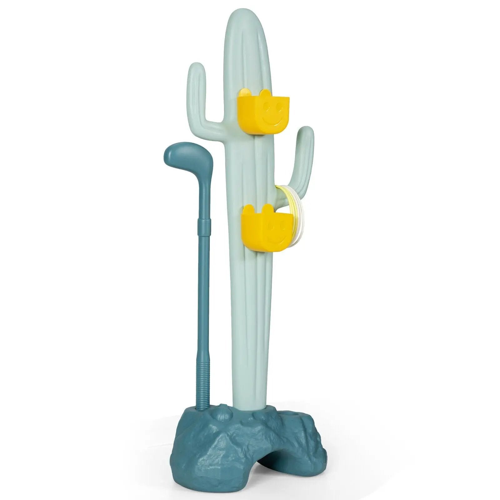 3-in-1 Cactus Toy Stand Sports Activity Center with Golf and Ring-Toss by DirectDeals