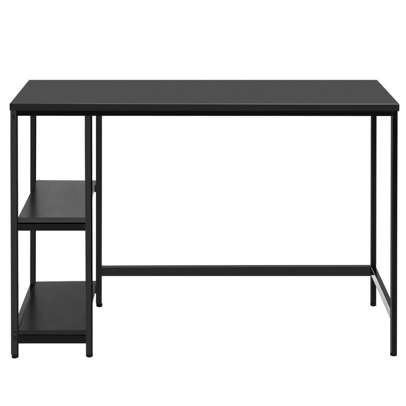 47 Inch Computer Desk Office Study Table Workstation Home with Adjustable Shelf Black by DirectDeals