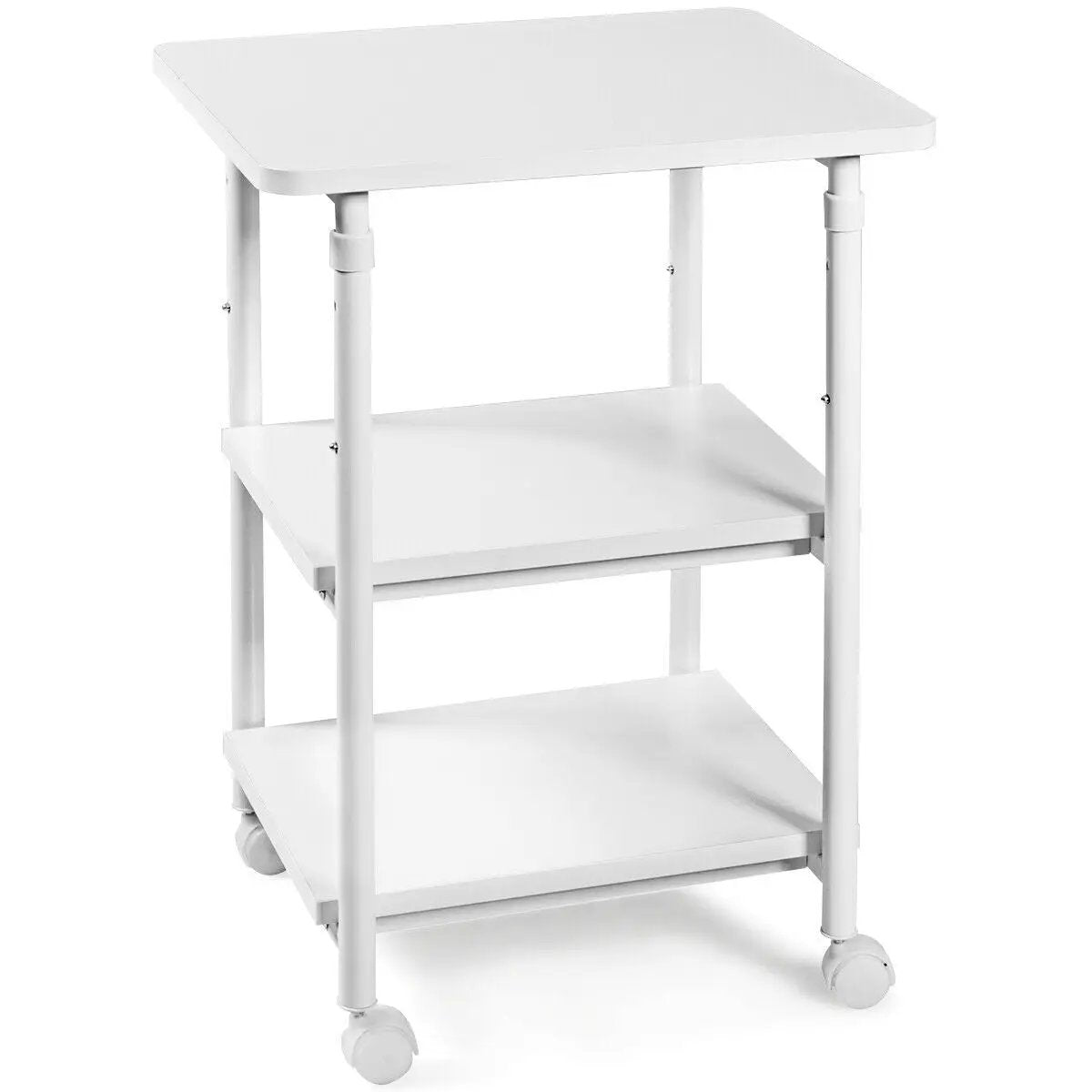 3-tier Adjustable Printer Stand with 360° Swivel Casters by DirectDeals