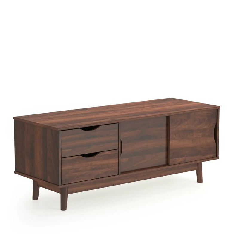 TV Stand for TV up to 60 Inch Media Console Table Storage with Doors by DirectDeals