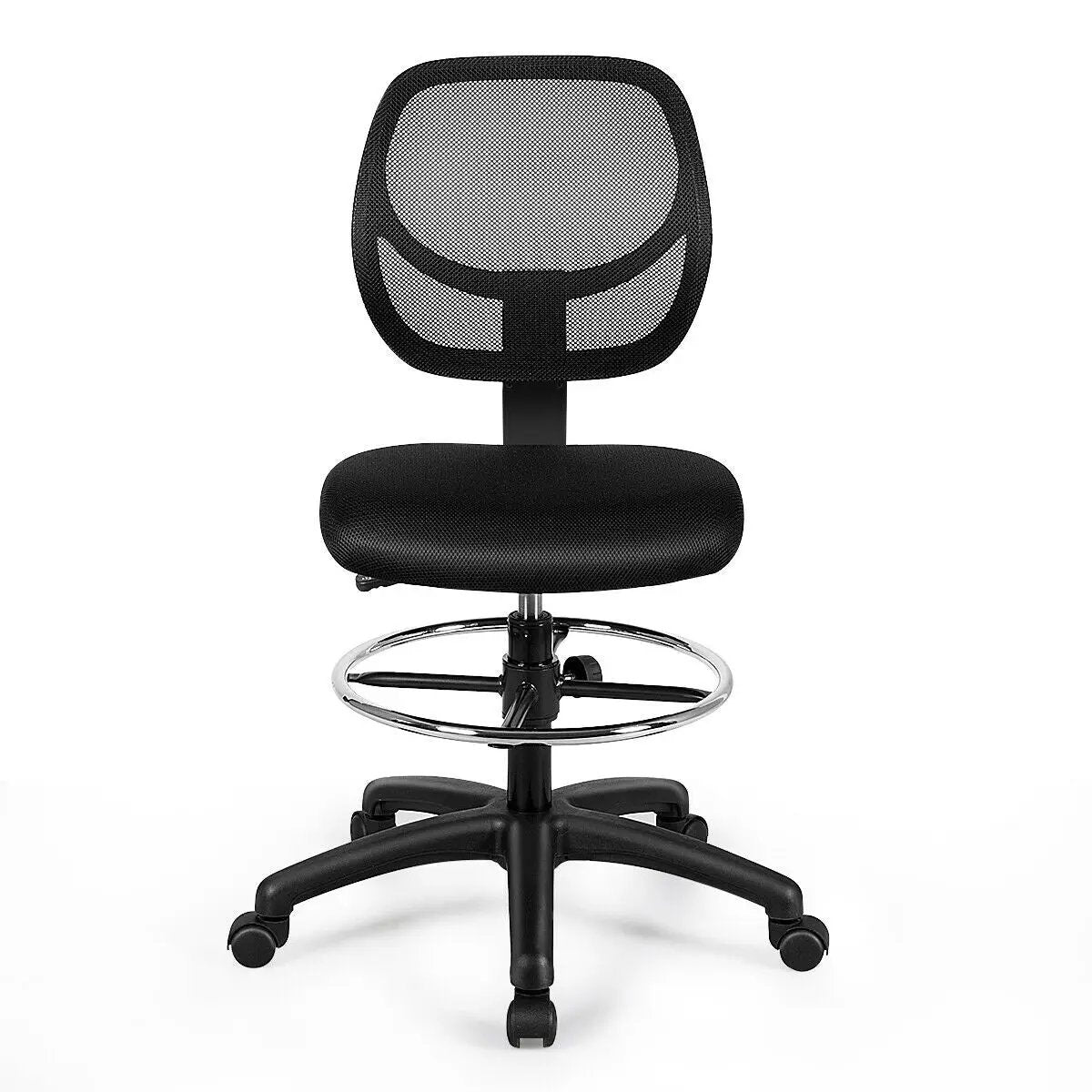 Adjustable Height Mid Back Mesh Drafting Office Chair by DirectDeals