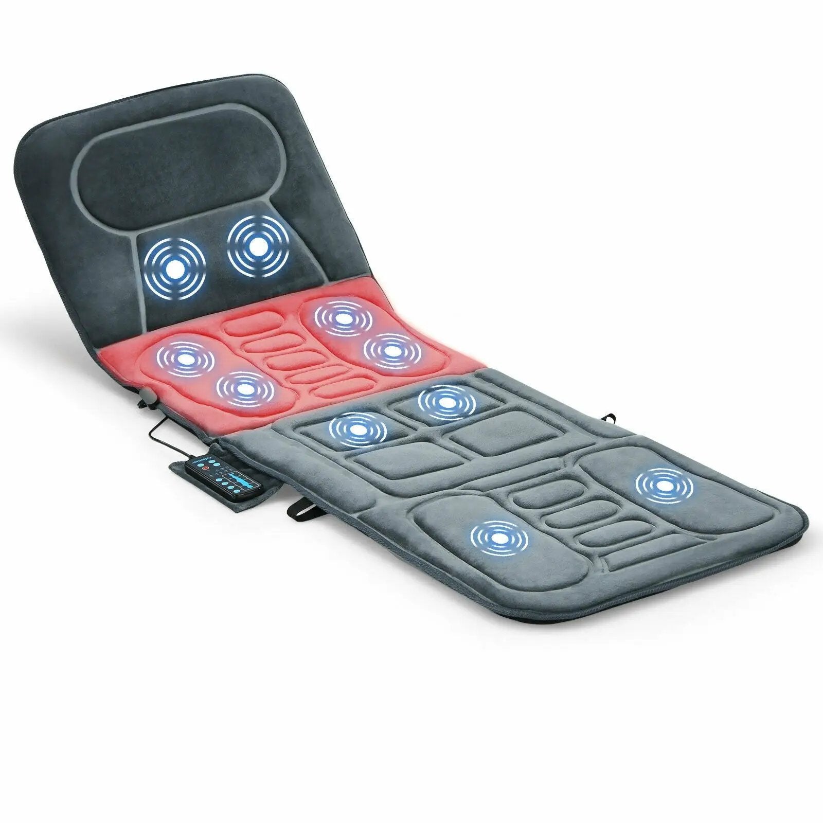 Foldable Massage Mat with Heat and 10 Vibration Motors by DirectDeals