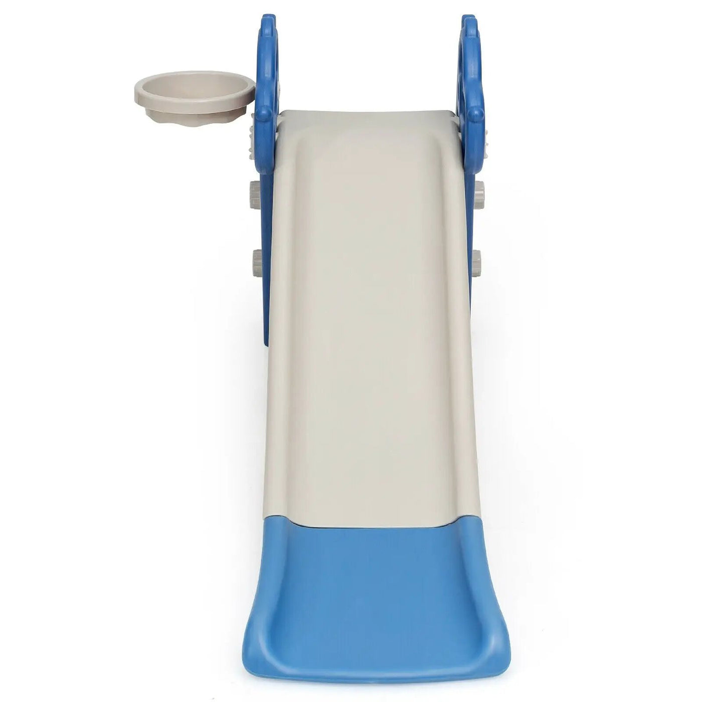 3-in-1 Kids Slide Baby Play Climber Slide Set with Basketball Hoop by DirectDeals