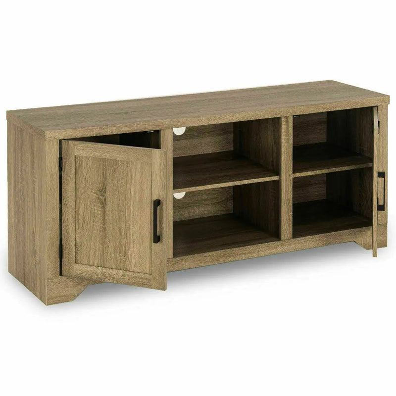 Rustic TV Stand Entertainment Center Storage Cabinet by DirectDeals