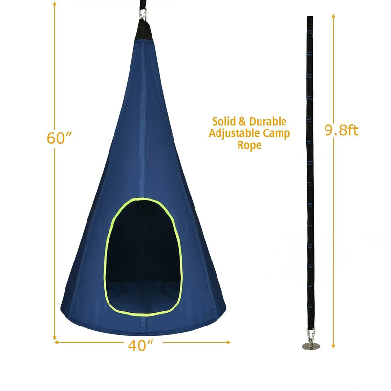 40 Inch Kids Nest Swing Chair Hanging Hammock Seat for Indoor Outdoor by DirectDeals