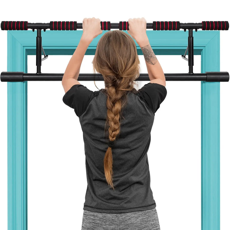 Foldable Pull Up Bar Doorway Chin Up Bar with Foam Grip for Home Gym by DirectDeals