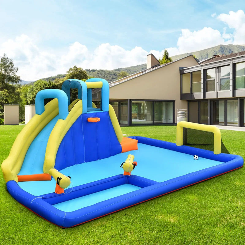 6-in-1 Inflatable Water Slide Jumping House without Blower by DirectDeals