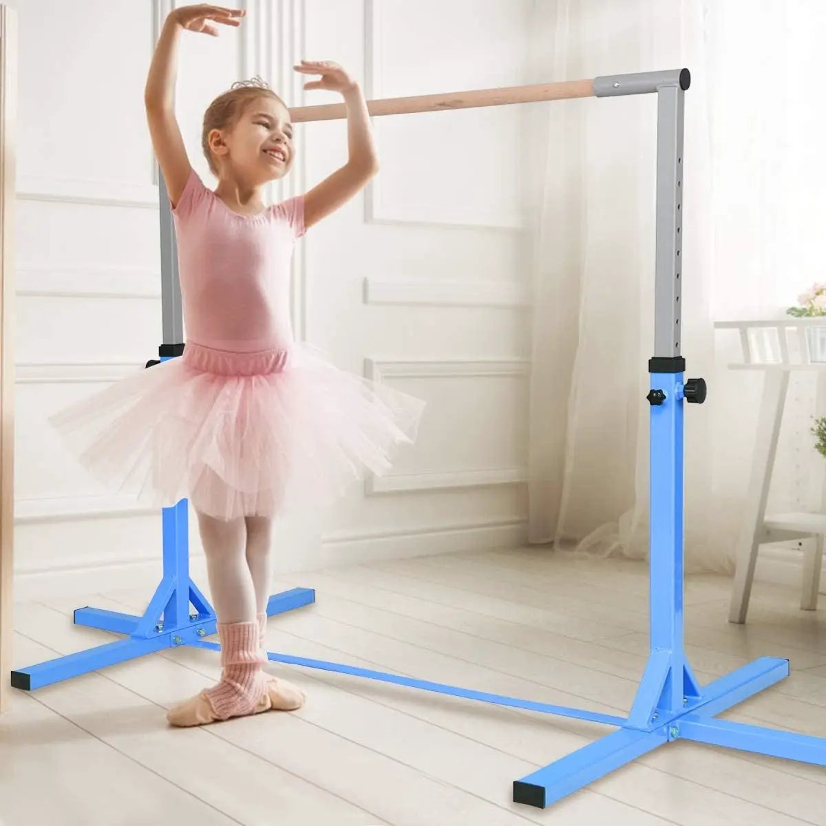 Adjustable Gymnastics Horizontal Bar for Kids by DirectDeals