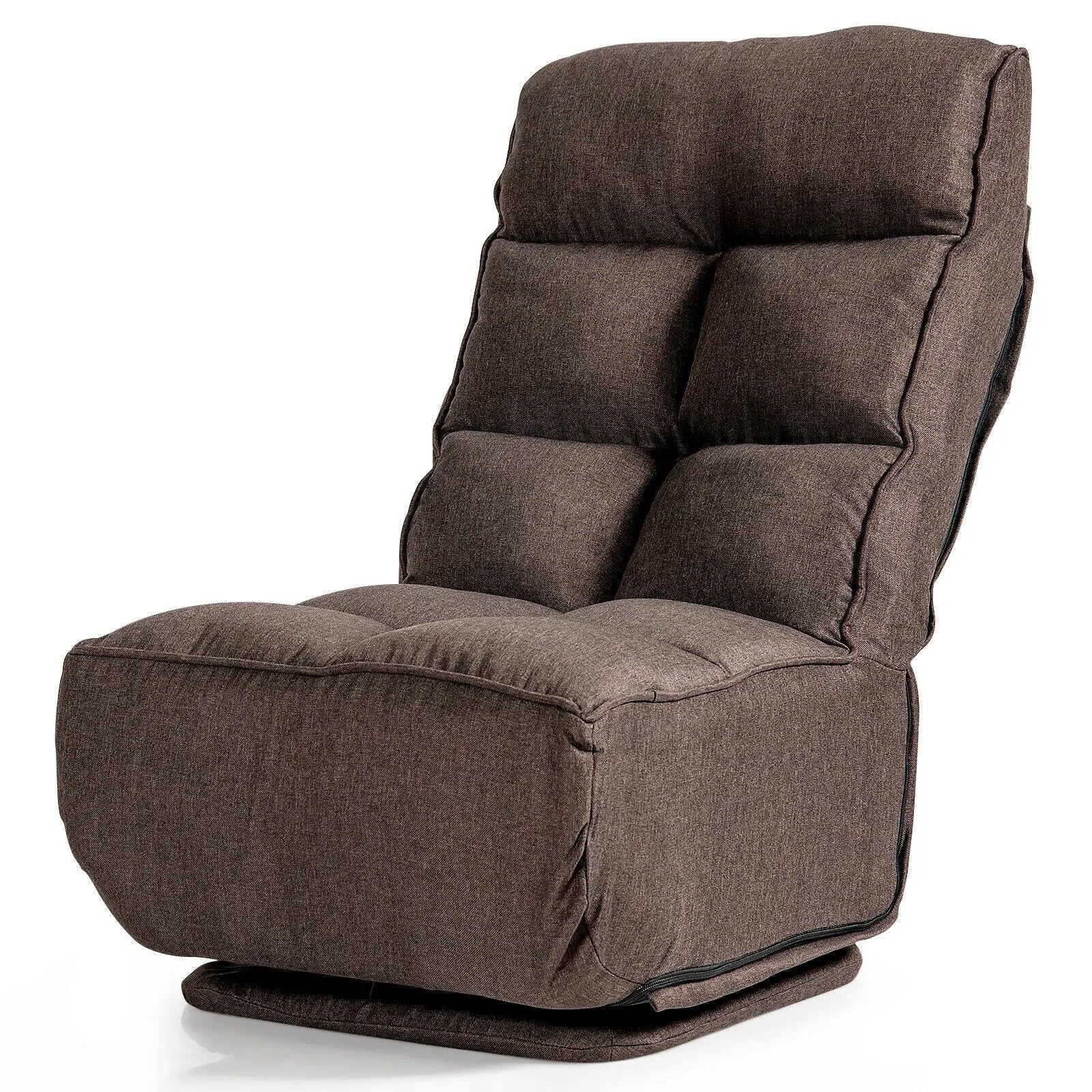 360-Degree Swivel Folding Floor Chair with 6 Adjustable Positions by DirectDeals