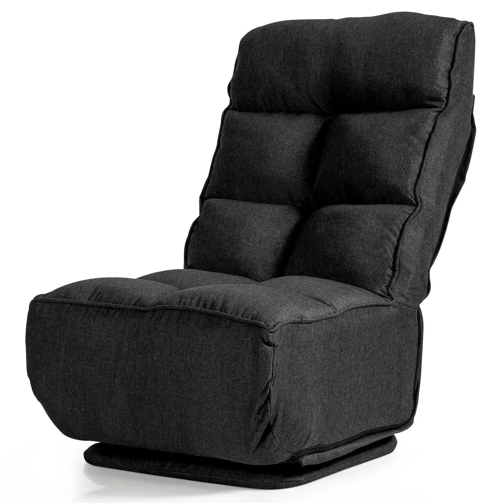 360-Degree Swivel Folding Floor Chair with 6 Adjustable Positions by DirectDeals