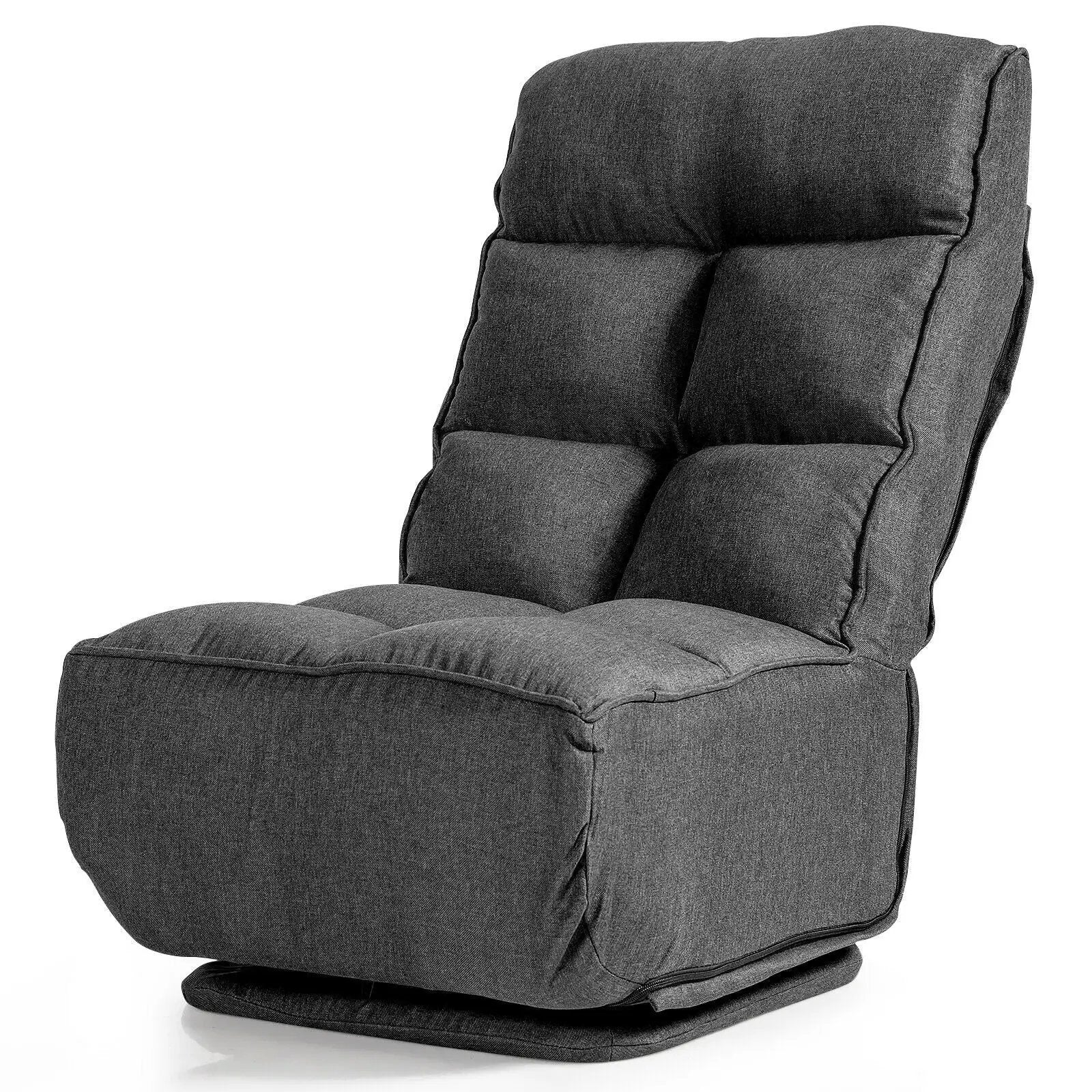 360-Degree Swivel Folding Floor Chair with 6 Adjustable Positions by DirectDeals