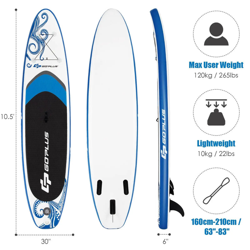 11-Feet Inflatable Paddle Board with Carry Bag by DirectDeals