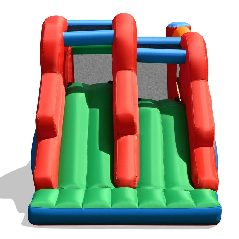 3-in-1 Dual Slides Jumping Castle Bouncer without Blower by DirectDeals